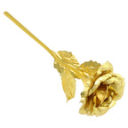 24K Eternal Rose Artificial Flowers Foil Plated Gold Rose Wedding Valentine's Day Decoration Mother's Day Gifts Fake Flower