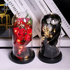 Rose Eternal Life Flower Starry Sky Glass Cover Living Room Decor Gift for Girlfriend Birthday Gift Valentine's Day Mother's Day