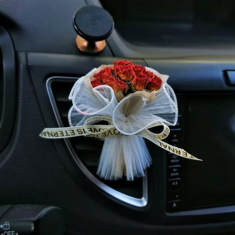 Mini Pocket Eternal Rose Bouquet Gift for Valentine's Day Artificial Roses Flowers for Birthdays, Wedding Party Favors for Girl