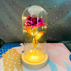 Rose Light Beautiful Realistic Looking Night Light Rose Eternal Flower Party Supplies LED Simulation Rose Flower Valentine's Day