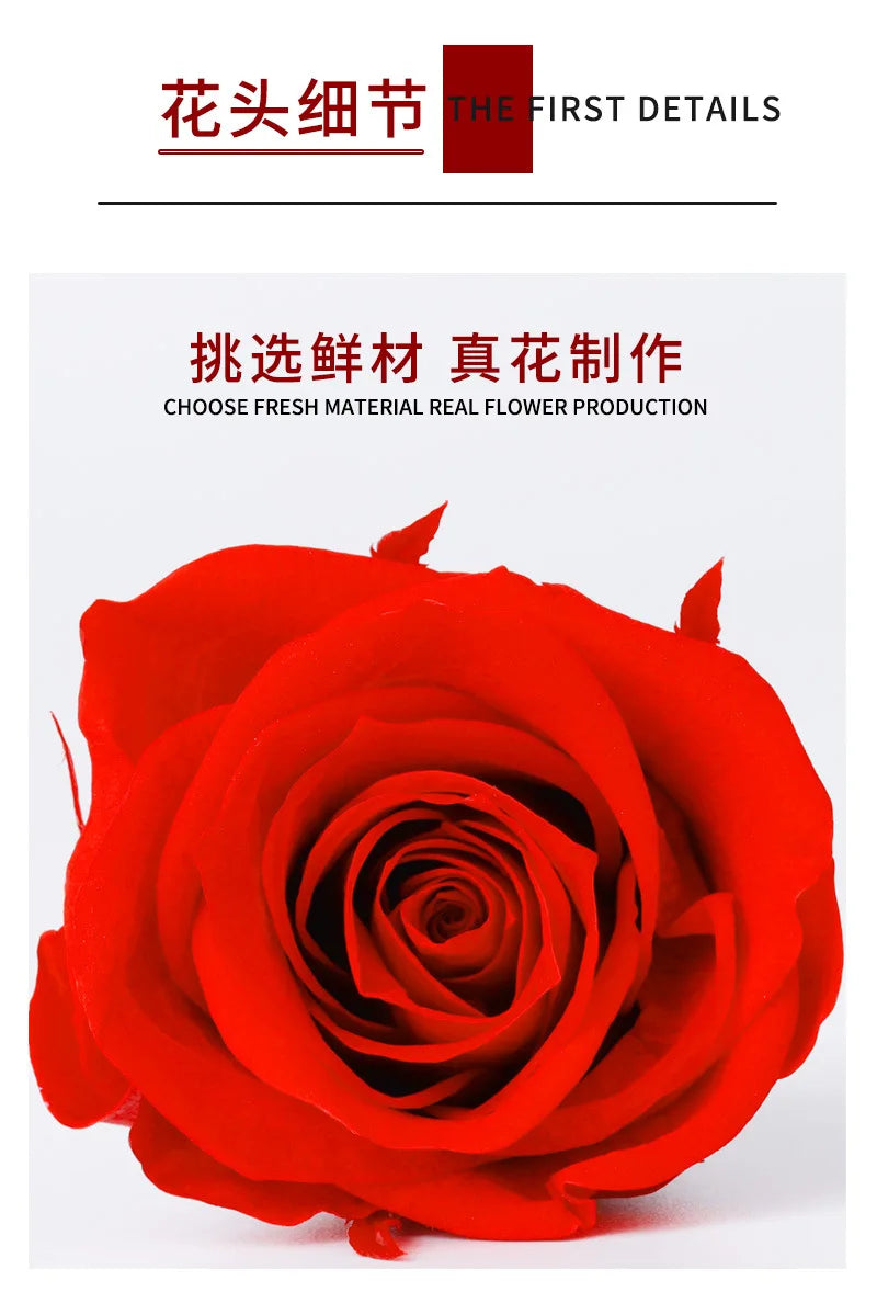 21Pcs/Box B Grade Eternal Moisturizing Roses Flowers Wedding Party Decoration Diy Valentine'S Day Mother'S Day Gift Box Cheap