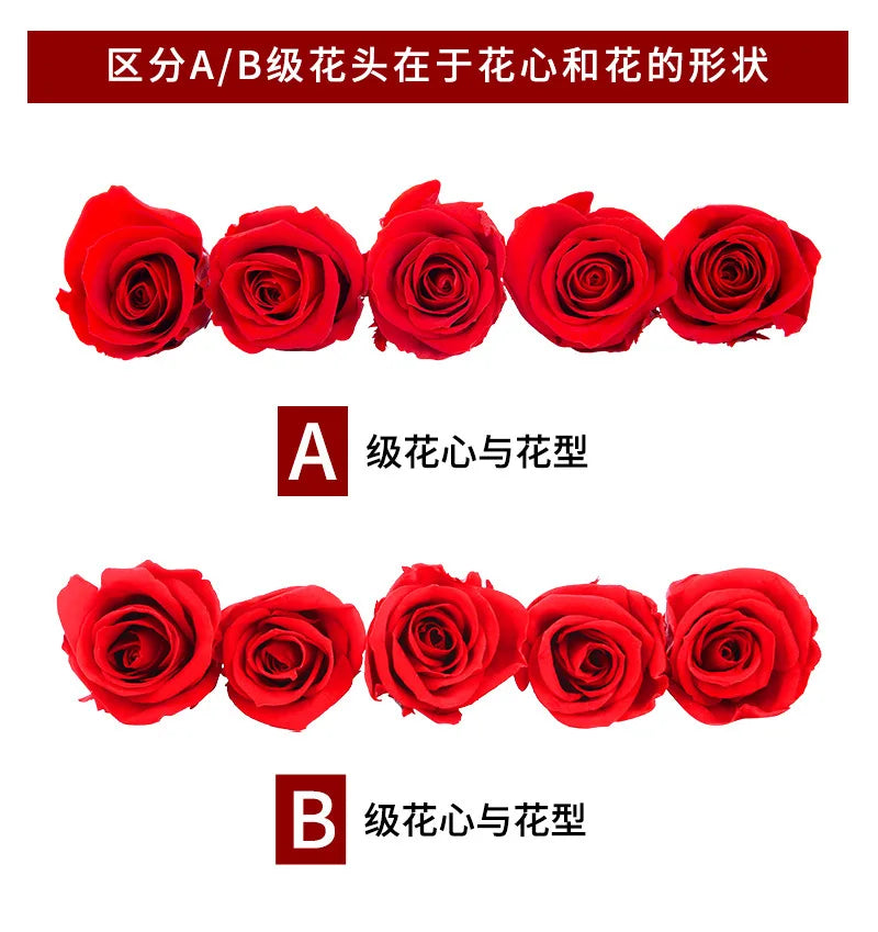 21Pcs/Box B Grade Eternal Moisturizing Roses Flowers Wedding Party Decoration Diy Valentine'S Day Mother'S Day Gift Box Cheap
