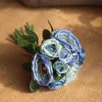 Ramo Nupcial de Rosas de Seda — 16 Colores, Boda y Damas de Honor