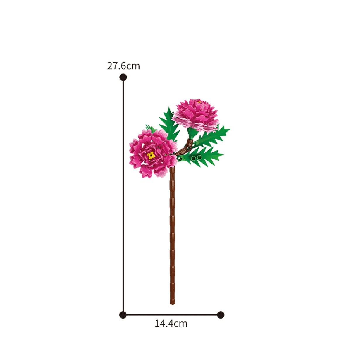 Eternal Block Flower Assembly Bouquet Desktop Decoration Block Flower Children's Puzzle Assembly Toy Bouquet