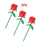 Ramo de Rosas en Bloques de Construcción — Set DIY Día de Madres y Cumpleaños
