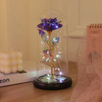 Rose Light Beautiful Realistic Looking Night Light Rose Eternal Flower Party Supplies LED Simulation Rose Flower Valentine's Day
