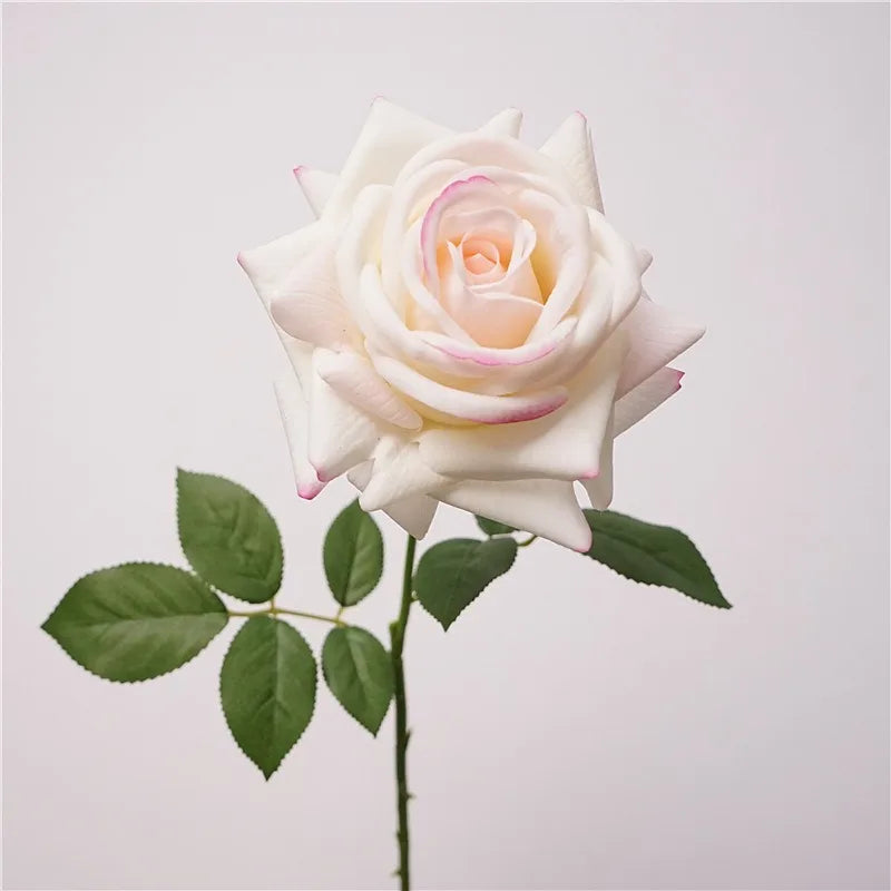 Rosa Turca Real Touch — Ramo de 4 Tallos, 9 Colores, Bodas y Hogar