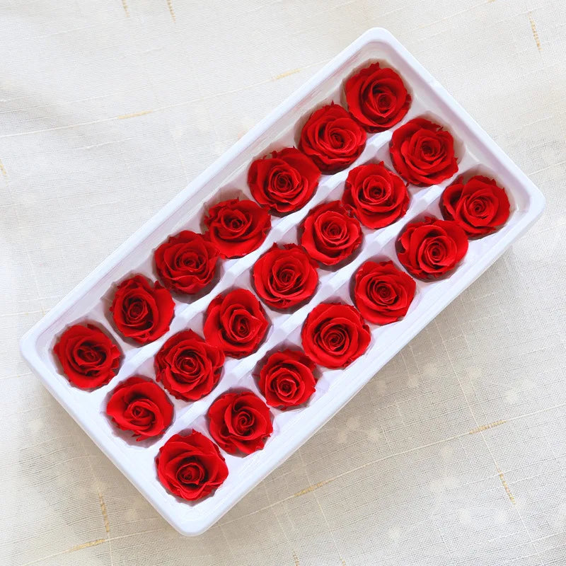 21Pcs/Box B Grade Eternal Moisturizing Roses Flowers Wedding Party Decoration Diy Valentine'S Day Mother'S Day Gift Box Cheap