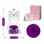 LED Eternal Rose Flower Cover Anniversary Valentine Mothers Day Birthday Thanksgiving Gift Bedroom Table Decote For Boy And Girl