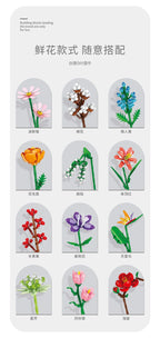 Eternal Block Flower Assembly Bouquet Desktop Decoration Block Flower Children's Puzzle Assembly Toy Bouquet