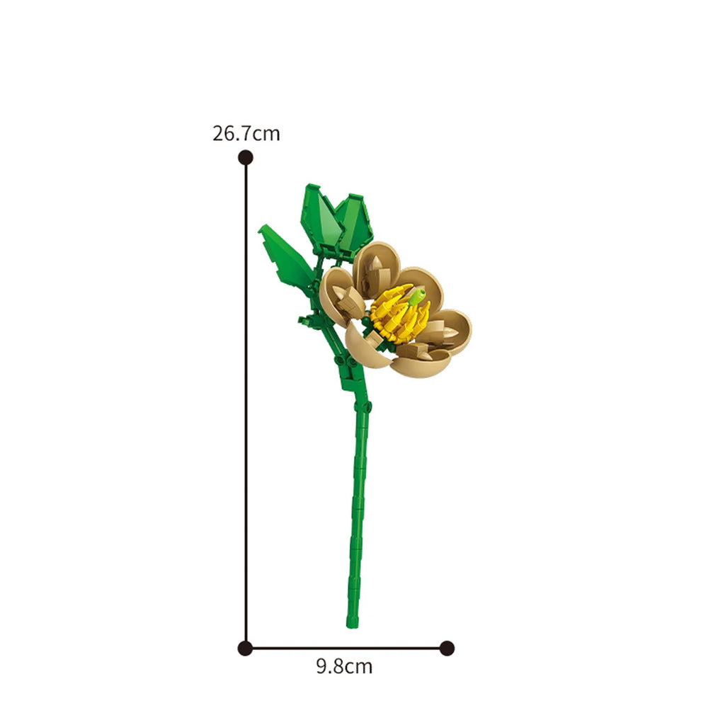 Eternal Block Flower Assembly Bouquet Desktop Decoration Block Flower Children's Puzzle Assembly Toy Bouquet