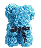 Artificial Flower Eternal Rose Teddy Bear for  Birthday Anniversary Gifts & Decor Miniatures A for my Girlfriend Valentine's Day