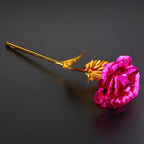 24k Gold Dipped Rose Flower Artificial Flowers Eternal Rose with Stand Forever Love In Box Birthday Valentine Day Gift for Girls