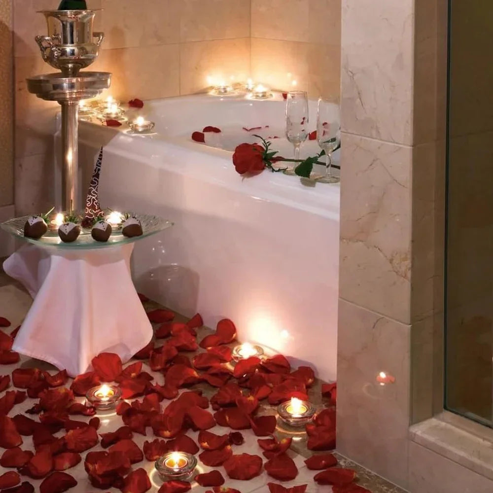 Pétalos de Rosa Artificial al Mayor — 100 a 10,000 Unidades, Multicolor, Bodas y San Valentín