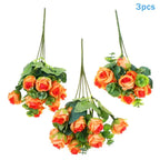 Artificial Silk Rose Bouquet - Add Timeless Beauty to Your Wedding, Home or Holiday Decor with These Lifelike Fake Roses
