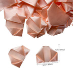 Yannew 300pcs Premade Handcrafted Silk Rose Petals for DIY Eternal Rose Flowers Bouquets with Stem Leaf Birthday Gifts for Women