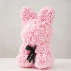 1pc 25cm Eternal Artificial Flower Rose Rabbit Romantic Gift For Birthday Anniversary Valentine's Wedding Decoration Home Decor