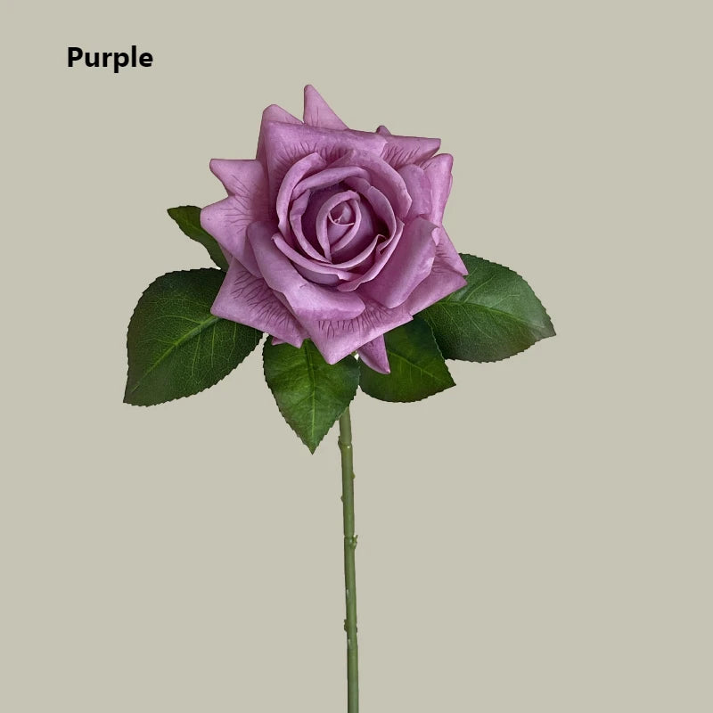 Simulation Moisturizing Rose Artificial Flowers Real Touch Rose Decor Wedding Bouquet Wedding Party Home Decorative Flowers