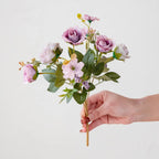 Ramo de Peonía y Rosa de Seda Otoño — 6 Colores, DIY Sala, Jardín y Boda