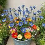 6/8/10pcs Handcrafted Ceramic Forget Never Fades Eternal Ceramic Flowers Home Ornament Indoor And Outdoor Home Decor
