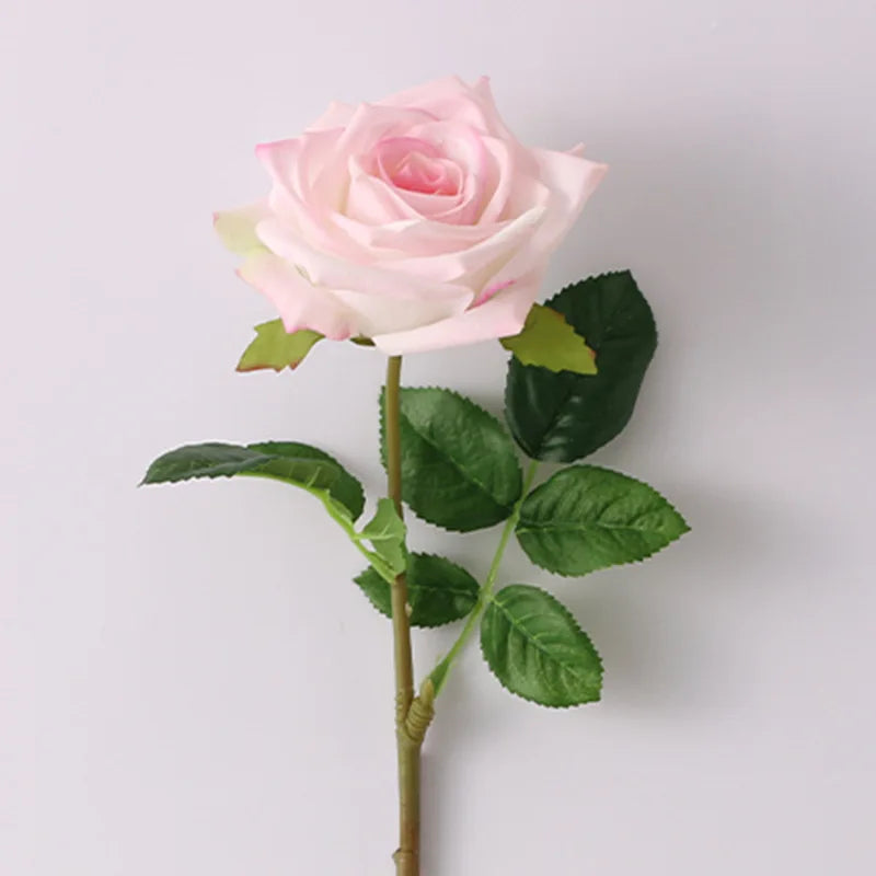 Real Touch Artificial Rose Flowers Home Decor White Pink Fake Latex Roses Flower Wedding Party Decoration Valentine's Gift