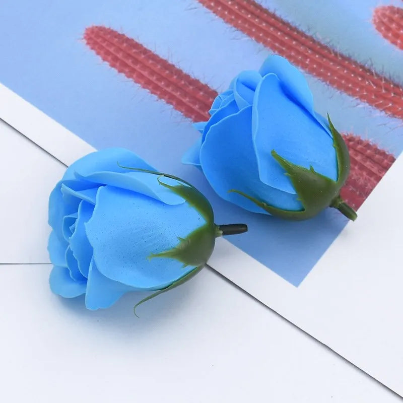 50/100pcs Artificial Rose Soap Eternal Flower Home Decoration Wedding bridalbouquet Diy Gift Box Scrapbook Outdoor garden bonsai