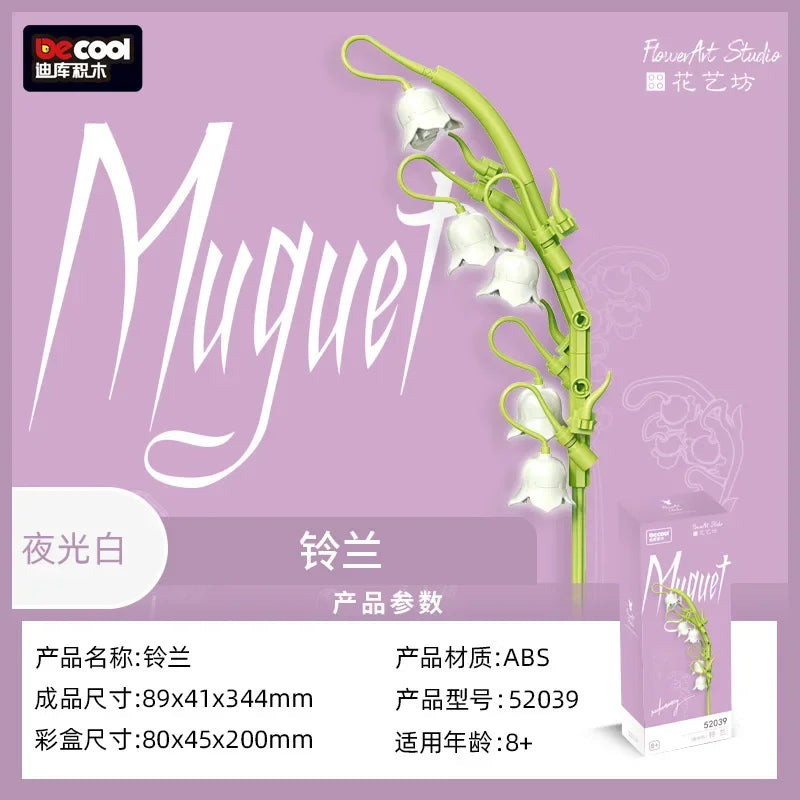 Eternal Block Flower Assembly Bouquet Desktop Decoration Block Flower Children's Puzzle Assembly Toy Bouquet