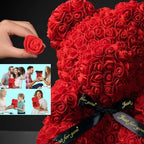 2026 Artificial Flower Eternal Rose Teddy Bear for 520 Mom Father's Day Birthday Valentine's Day Anniversary Gifts & Decorations