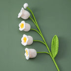 Hand Woven Roses Tulip Simulation Flower Preparation Handmade Flower Diy Wool Knitting Homemade Crochet Bouquet Finished Product