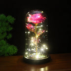 Rose Light Beautiful Realistic Looking Night Light Rose Eternal Flower Party Supplies LED Simulation Rose Flower Valentine's Day