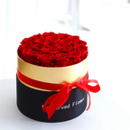 valentineRomantic Level A Eternal Rose in Box Gifts Wife Real Rose Preserved Flower Gift Set Home Decor Valentines Day Wedding-C