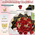Ramo de Rosas Brillantes con Purpurina — Set 12 o 24 Rosas, San Valentín y Aniversario