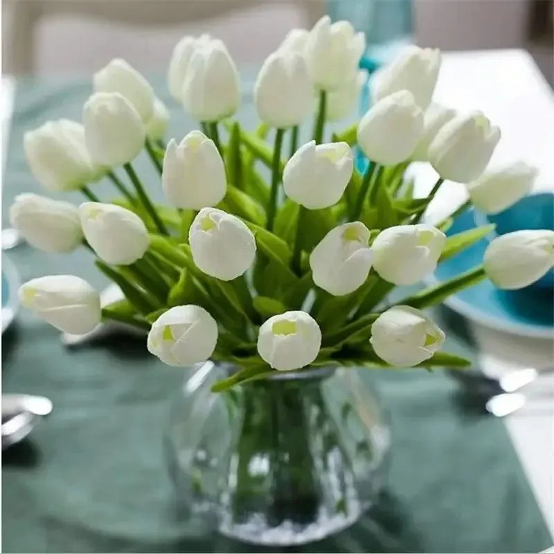 Tulipanes y Flores Eternas para Jarrón — 21 Estilos, Decoración Sala y Fotografía