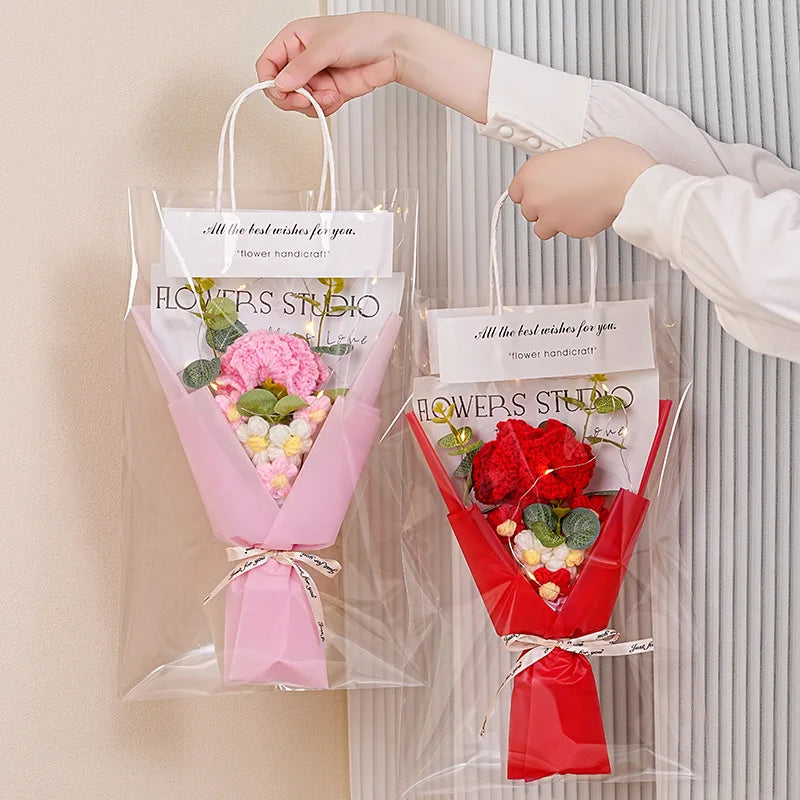 Ramo de Rosa y Girasol — 9 Colores, Regalo San Valentín y Día de las Madres