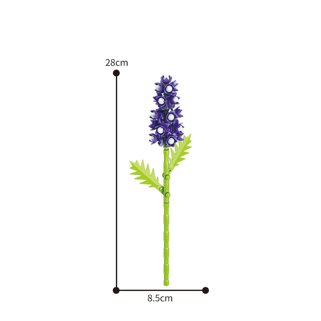 Eternal Block Flower Assembly Bouquet Desktop Decoration Block Flower Children's Puzzle Assembly Toy Bouquet