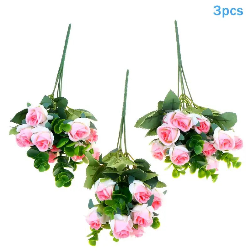 Artificial Silk Rose Bouquet - Add Timeless Beauty to Your Wedding, Home or Holiday Decor with These Lifelike Fake Roses