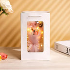 Rose Eternal Life Flower Starry Sky Glass Cover Living Room Decor Gift for Girlfriend Birthday Gift Valentine's Day Mother's Day