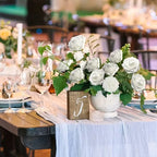 Rosas Artificiales Ultra Realistas con Tallo — Set 25 Unidades, 7 Colores, Hogar y Boda