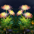 Simulation Eternal Flower Solar LED Lawn Lamp for Summer Garden Yard Path Holiday Wedding Party Atmosphere Decoration