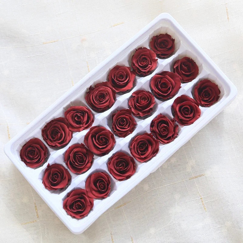 21Pcs/Box B Grade Eternal Moisturizing Roses Flowers Wedding Party Decoration Diy Valentine'S Day Mother'S Day Gift Box Cheap