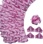 Yannew 300pcs Premade Handcrafted Silk Rose Petals for DIY Eternal Rose Flowers Bouquets with Stem Leaf Birthday Gifts for Women