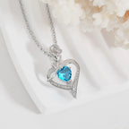 Eternal Flower Pendants Copper Ladies High End Love Rose Necklace Charm Jewelry Valentine's Day Gift