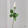 45CM Artificial Rose Bud with Moisturizing Touch Silk Flower for Home Living Room Entrance Decoration Photography Prop