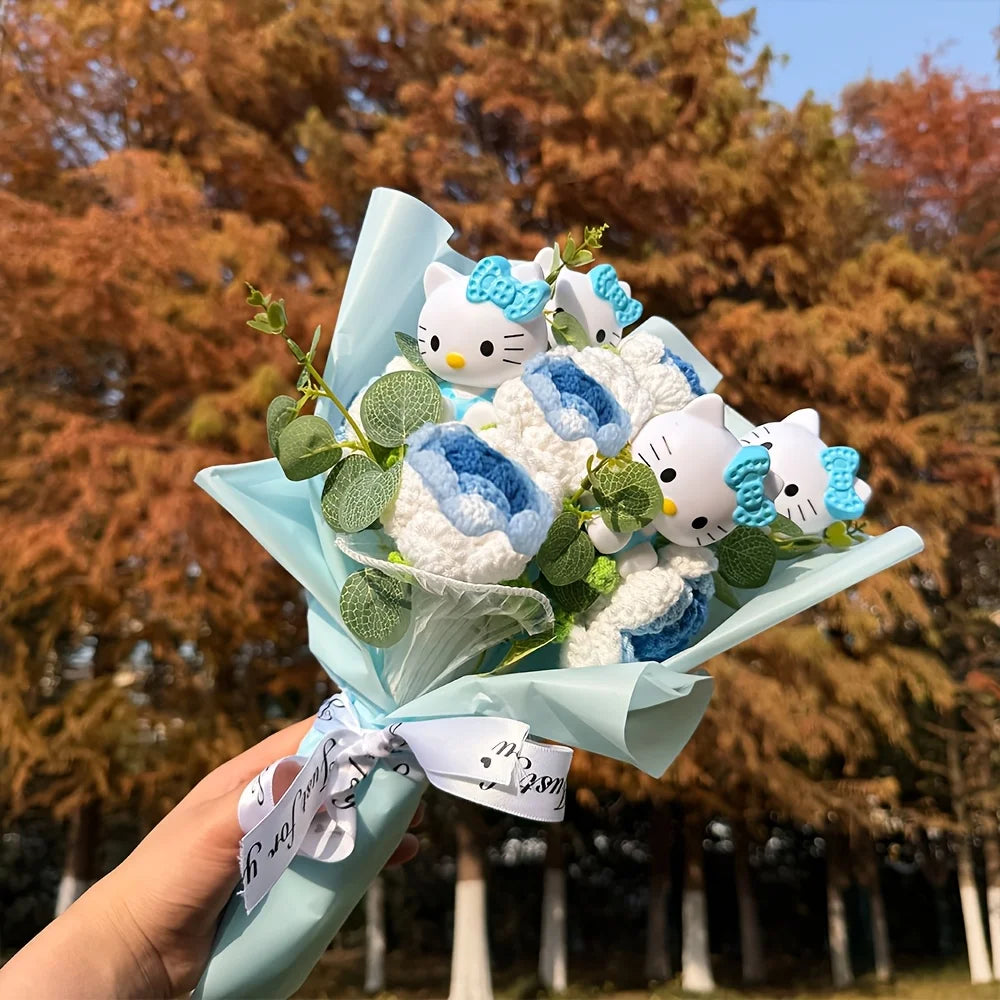 Sanrio artificial rose bouquets and Hello Kitty preserved rose bouquets are perfect for home and wedding decorations
