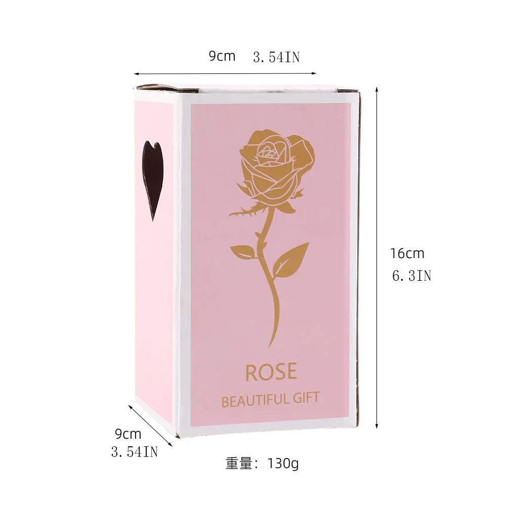 Eternal Rose Single Bouquet with Lamp Soap Valentine's Day Gift Led Lamp Tabletop Decoration