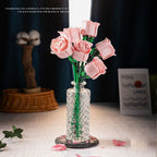 Ramo de Rosas en Bloques de Construcción — Set DIY Día de Madres y Cumpleaños