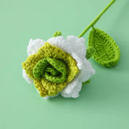 Hand Woven Roses Tulip Simulation Flower Preparation Handmade Flower Diy Wool Knitting Homemade Crochet Bouquet Finished Product