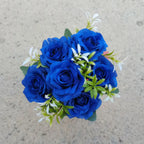 YO CHO Artificial Silk Rose Flower  6 Heads  Home Decoration  Wedding Party Aritificial Rose Flower